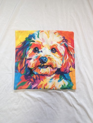 Colorful rainbow cockapoo - colorful,