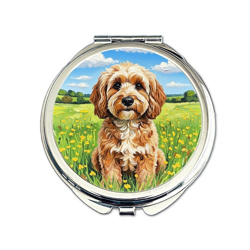 Cavapoo compact mirror cute - mirror,